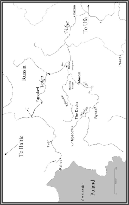 Russia Rivers Map