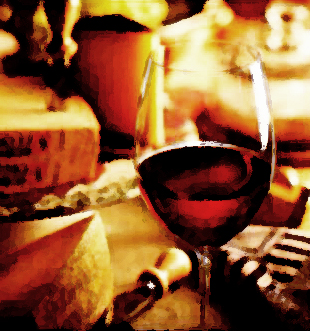 wine and cheese