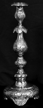silver candlestick